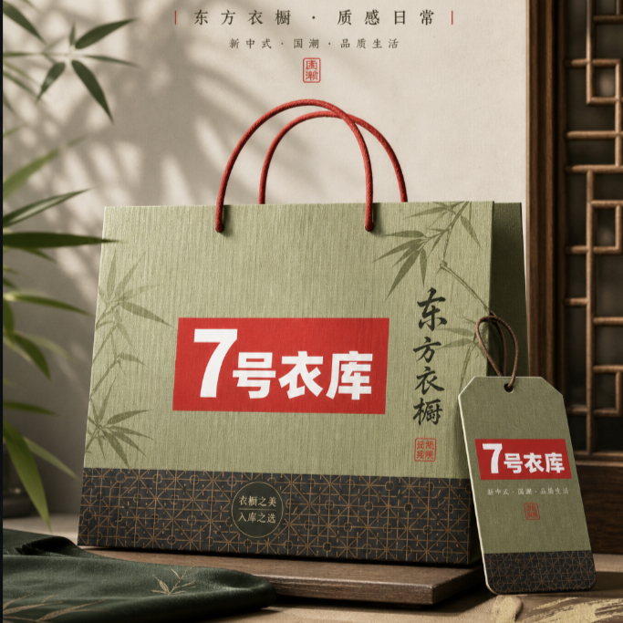 7号衣库新中式服饰海报